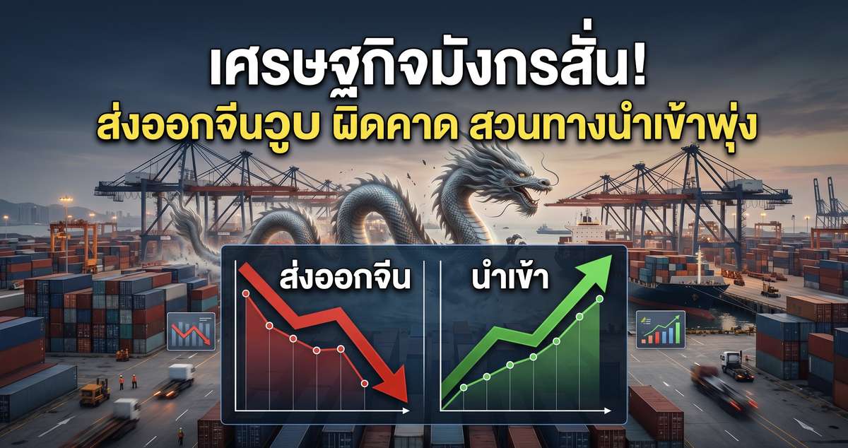 เศรษฐกิจมังกรสั่น! ส่งออกจีนวูบ ผิดคาด สวนทางนำเข้าพุ่ง