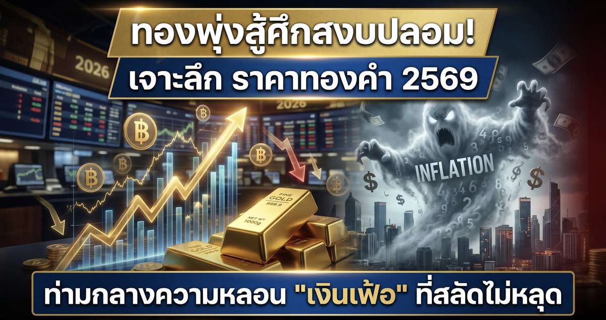 ทองพุ่งสู้ศึกสงบปลอม! เจาะลึก ราคาทองคำ 2569 ท่ามกลางความหลอน "เงินเฟ้อ" ที่สลัดไม่หลุด
