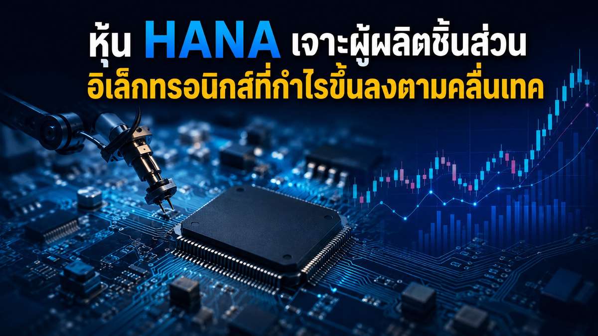 หุ้น HANA เจาะผู้ผลิตชิ้นส่วนอิเล็กทรอนิกส์ที่กำไรขึ้นลงตามคลื่นเทค