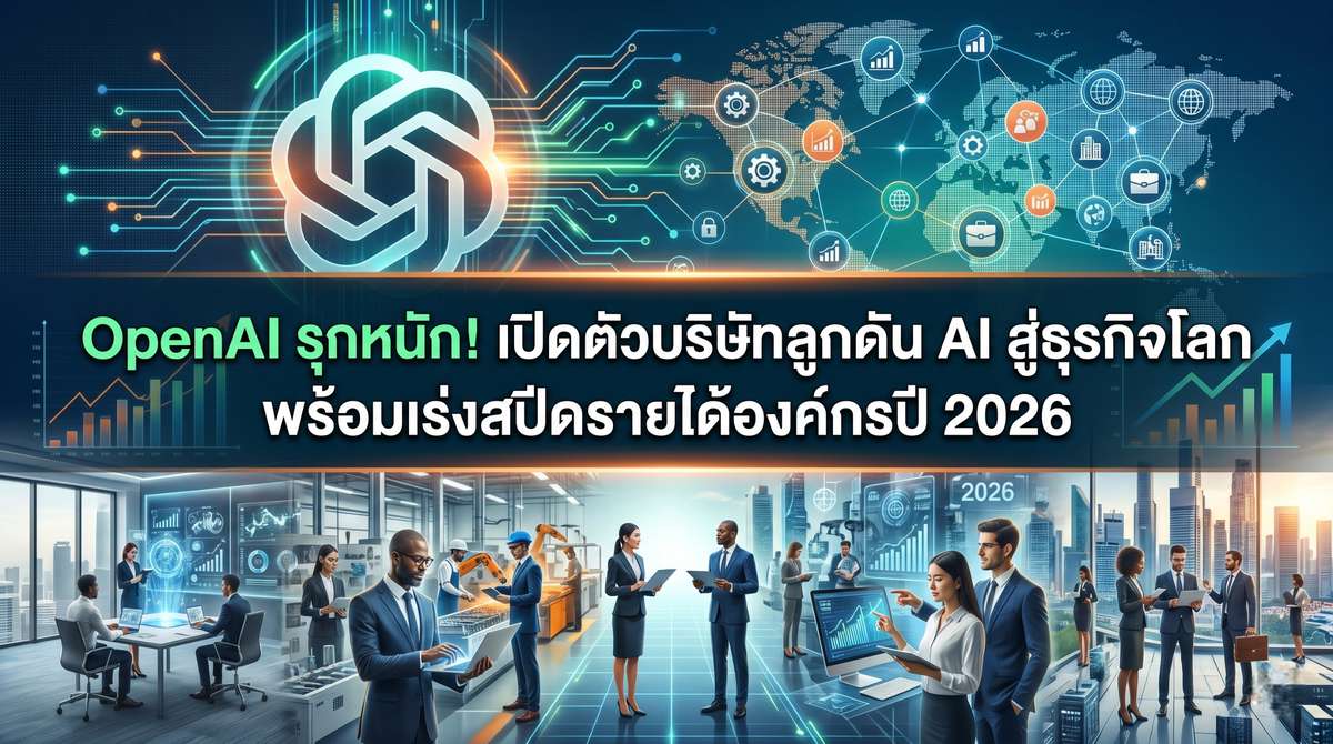 OpenAI รุกหนัก! เปิดตัวบริษัทลูกดัน AI สู่ธุรกิจโลก พร้อมเร่งสปีดรายได้องค์กรปี 2026