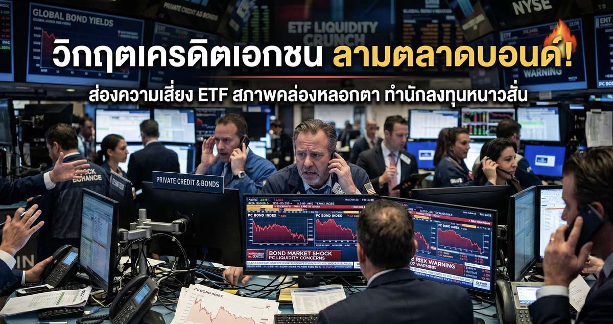 ระเบิดเวลา "วิกฤตเครดิตเอกชน" ลามตลาดบอนด์! ส่องความเสี่ยง ETF สภาพคล่องหลอกตา ทำนักลงทุนหนาวสั่น