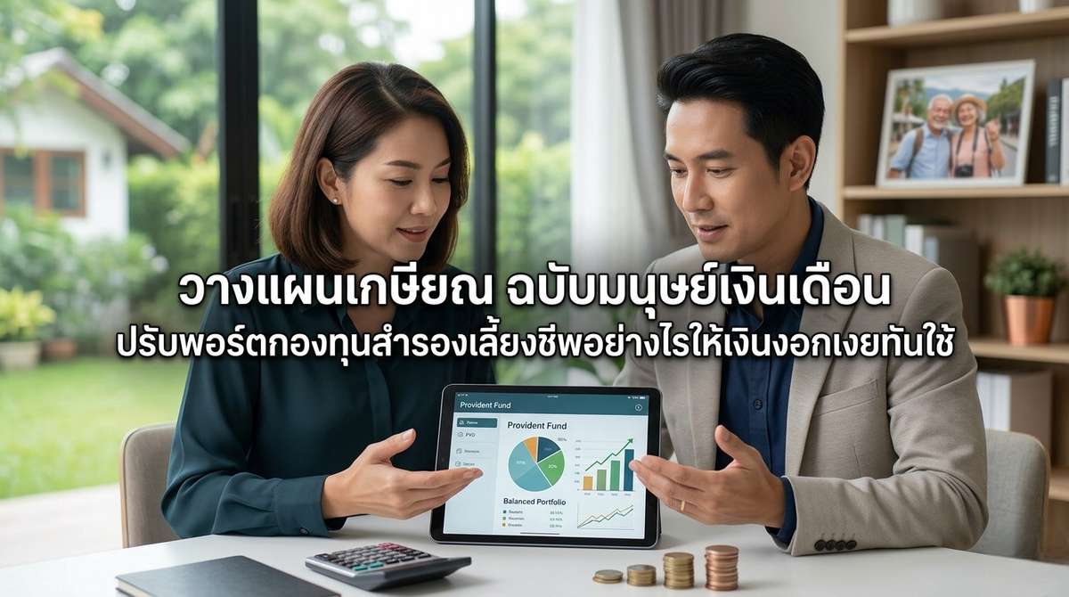 วางแผนเกษียณ ฉบับมนุษย์เงินเดือน ปรับพอร์ตกองทุนสำรองเลี้ยงชีพอย่างไรให้เงินงอกเงยทันใช้